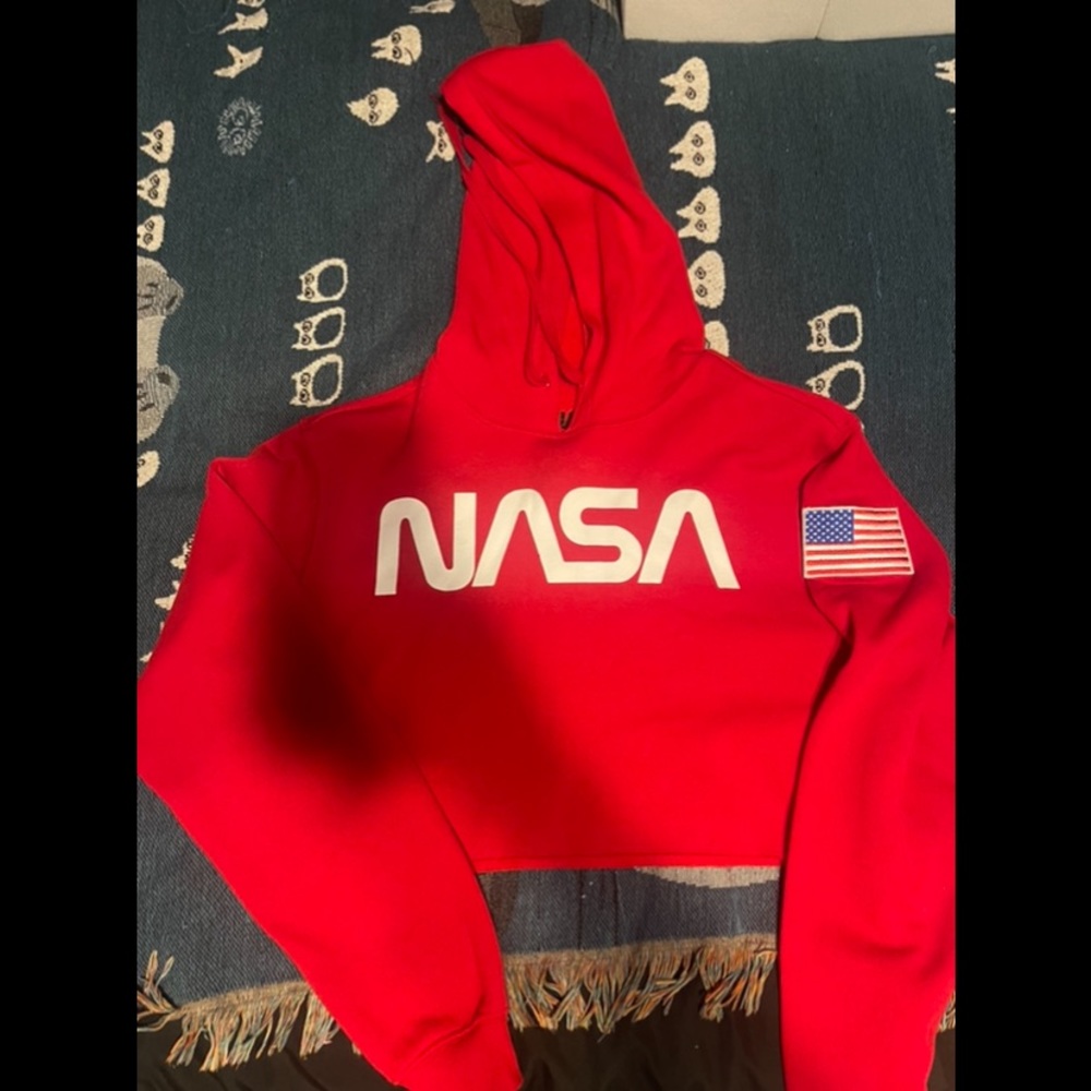 NASA crop top hoodie